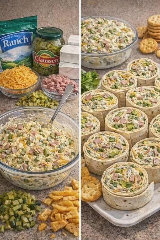 Pickle Ranch Ham Pinwheels