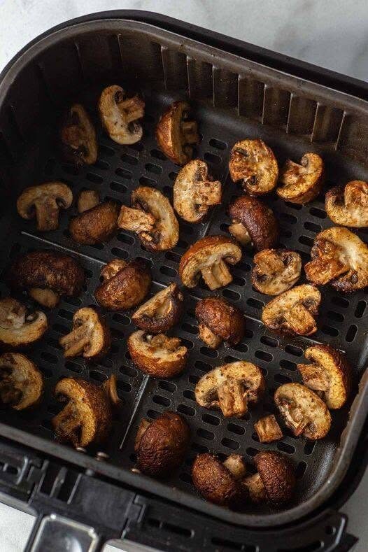 Air Fryer Garlic Mushrooms