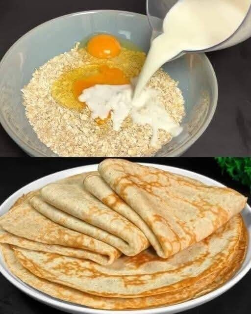 Healthy Oatmeal Crepes