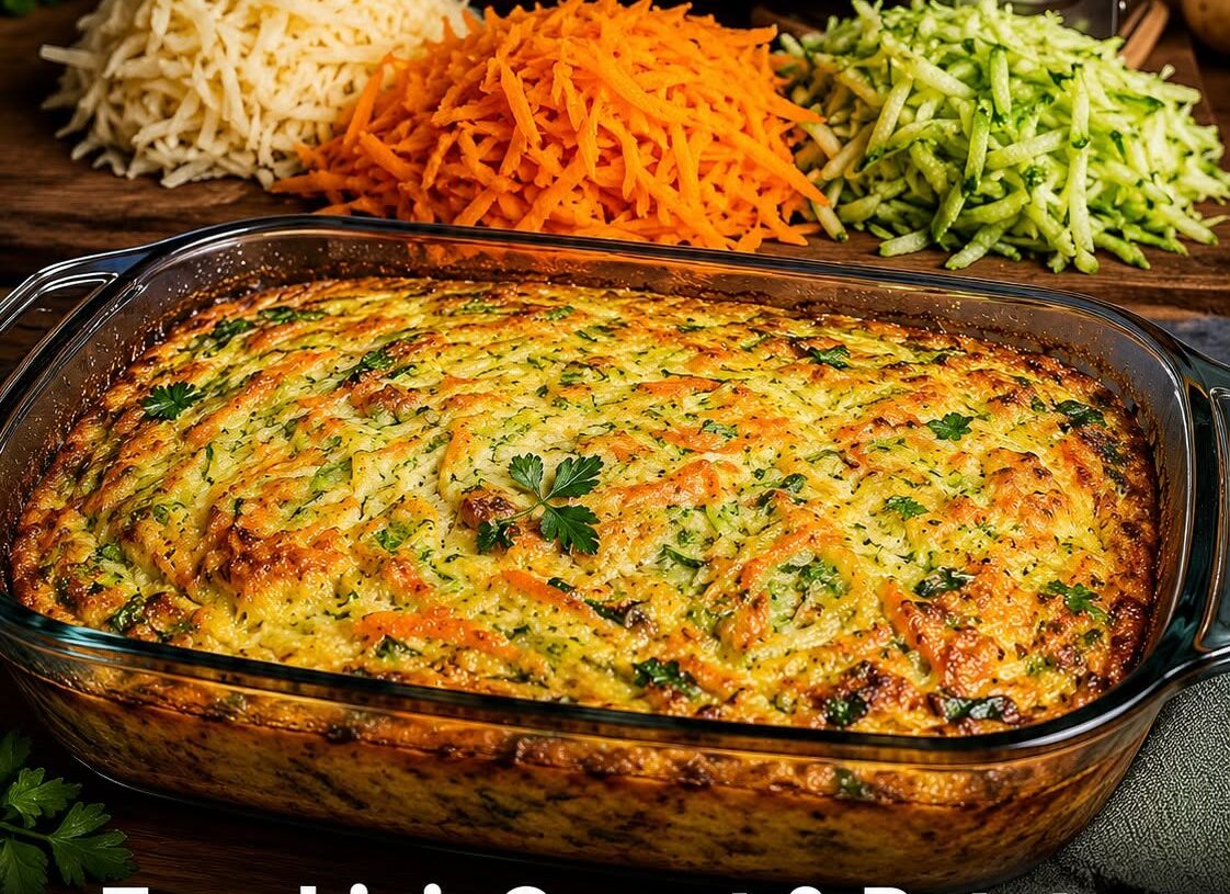 Zucchini, Carrot & Potato Egg Bake