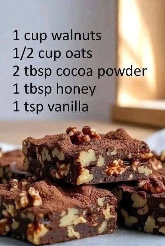 No-Bake Chocolate Walnut Brownies