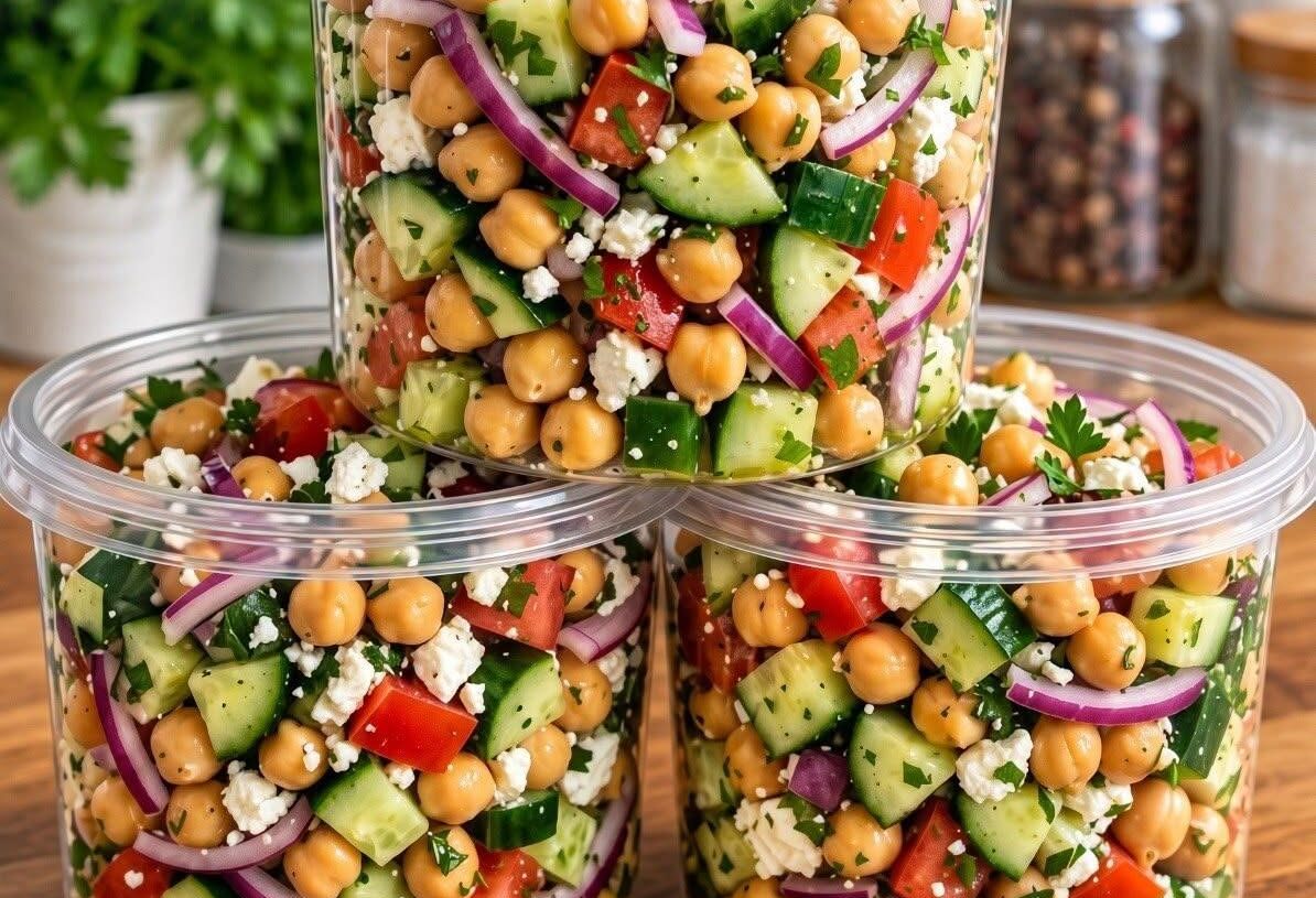 Fresh Mediterranean Chickpea Salad