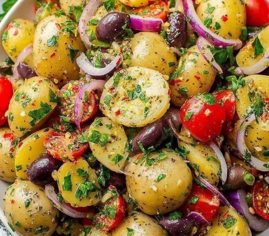 Mediterranean Potato Salad — 4–6 Servings