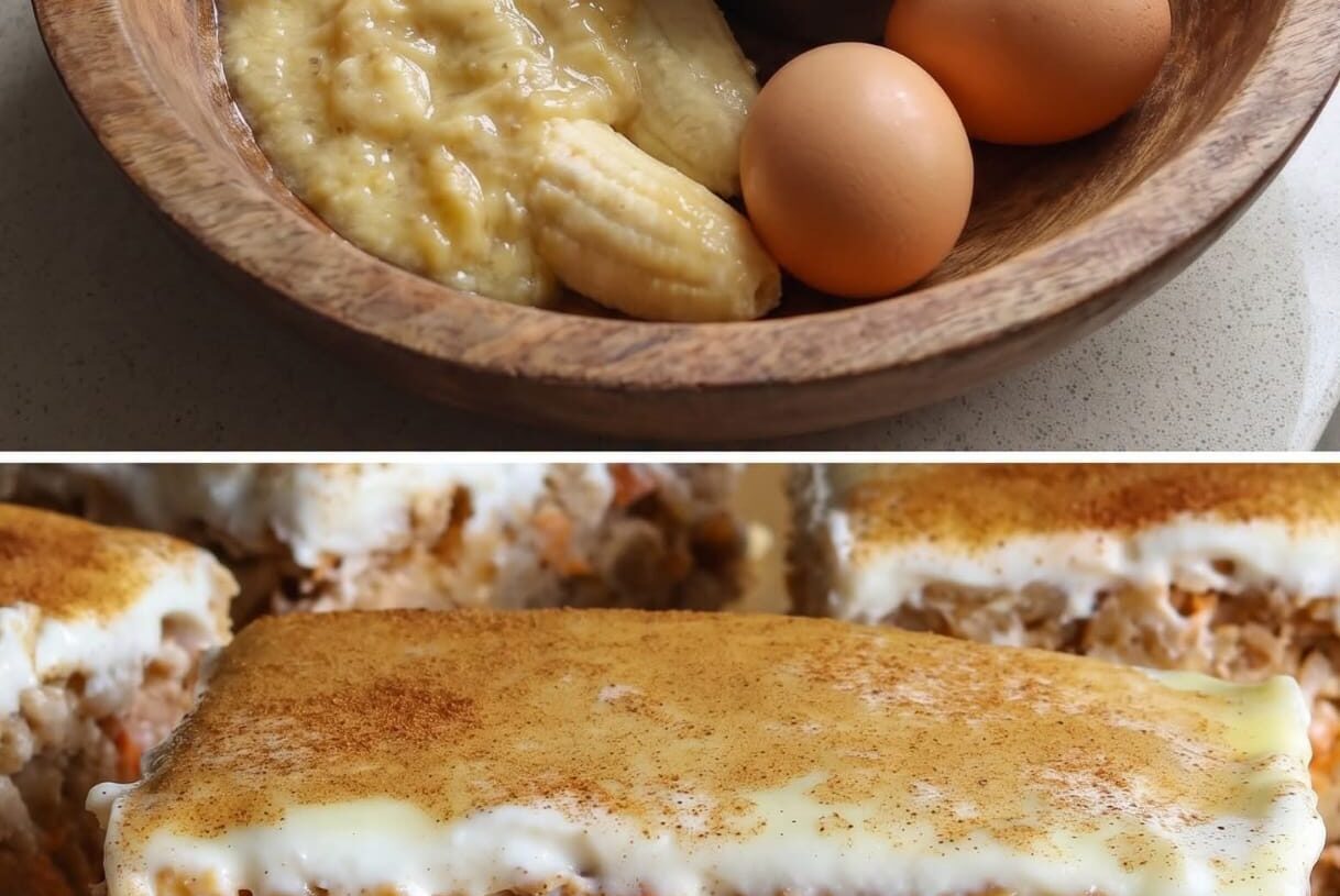 Banana Carrot Cake with Creamy Frosting