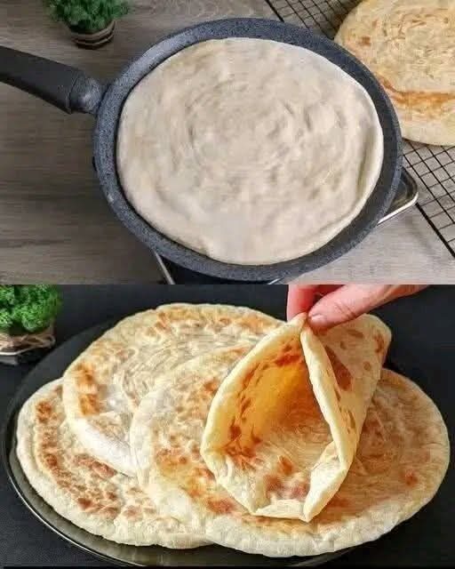 Homemade Soft & Fluffy Flatbread