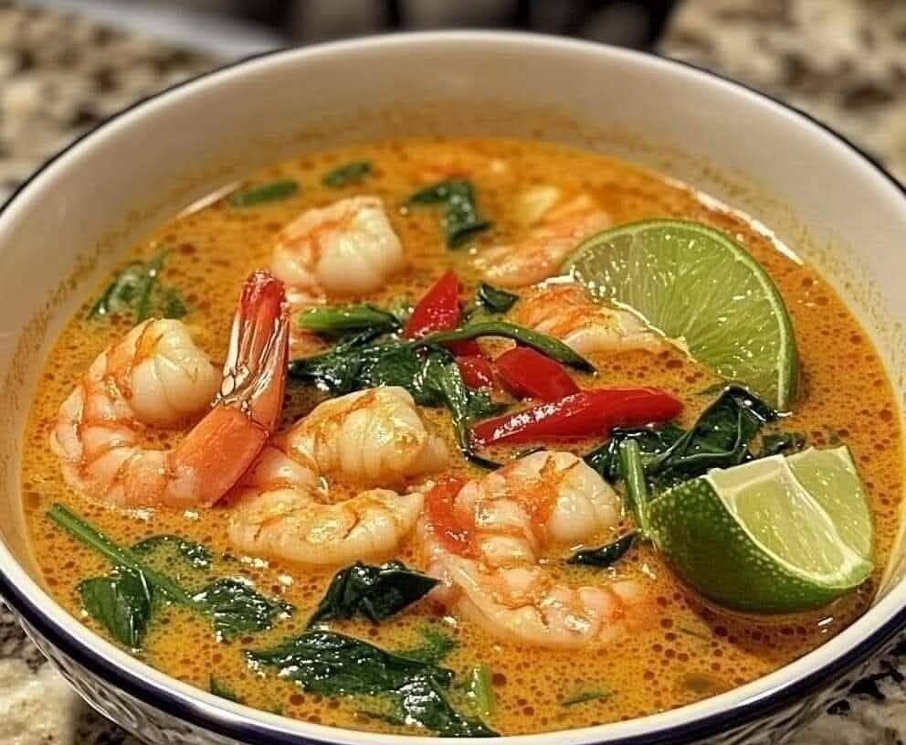 Spicy Thai Coconut Shrimp Soup