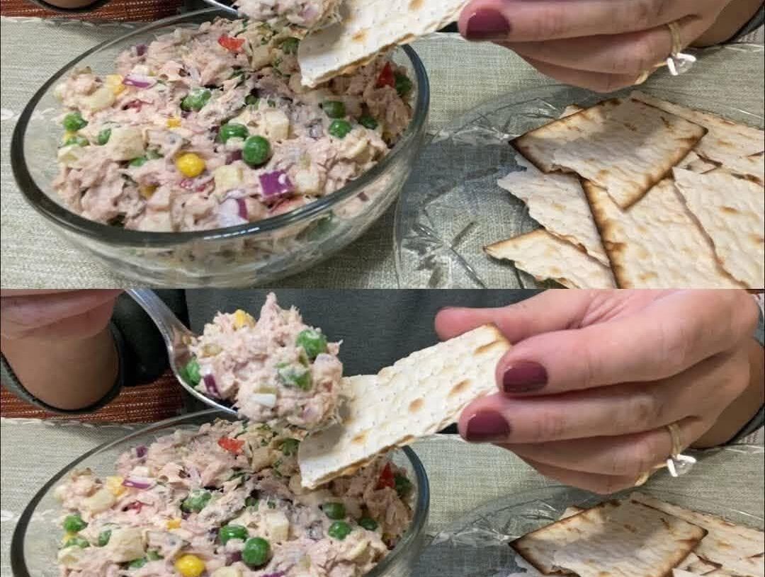 Creamy Tuna Salad Dip with Crackers