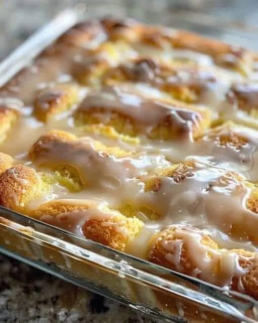 Lemon Cream Cheese Dump Cake