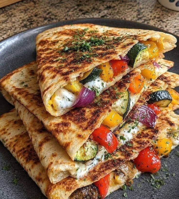 Cheesy Vegetable Quesadilla