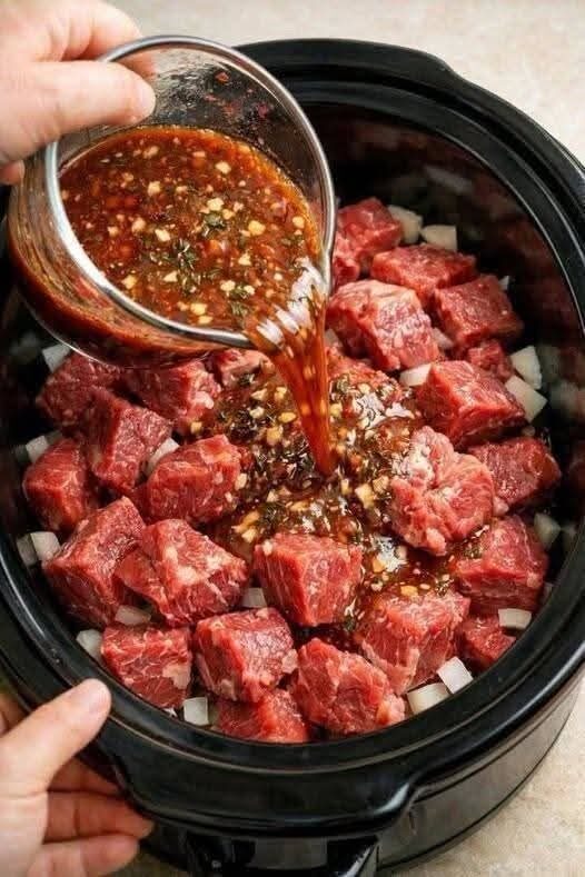 Slow Cooker Garlic Herb Beef
