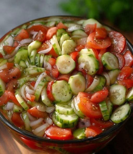 Cucumber & Tomato Salad Recipe