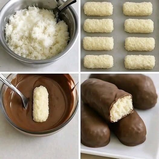 Homemade Bounty / Coconut Chocolate Bars