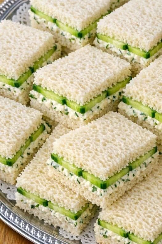 Cucumber Cream Cheese Sandwiches