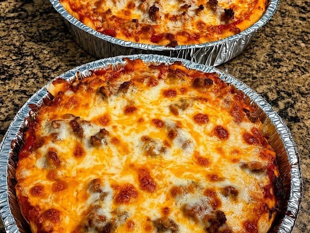 Deep Dish Sausage Pizza