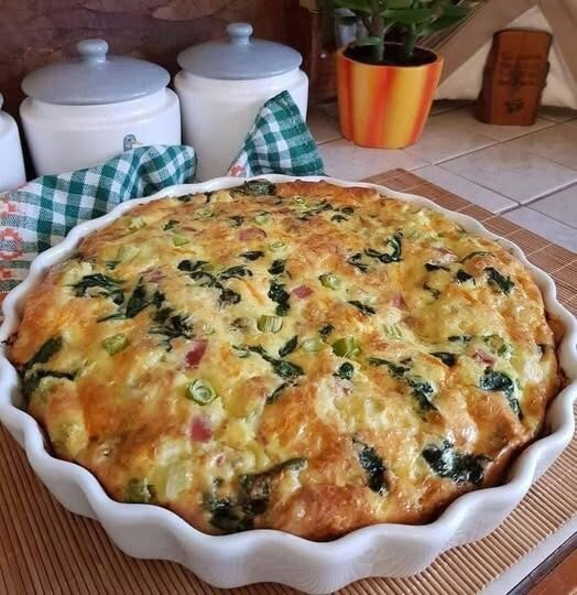 Cheesy Spinach and Vegetable Frittata