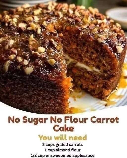 No Sugar, No Flour Carrot Cake