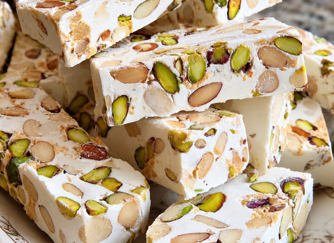 Italian Torrone (Honey Nut Nougat)