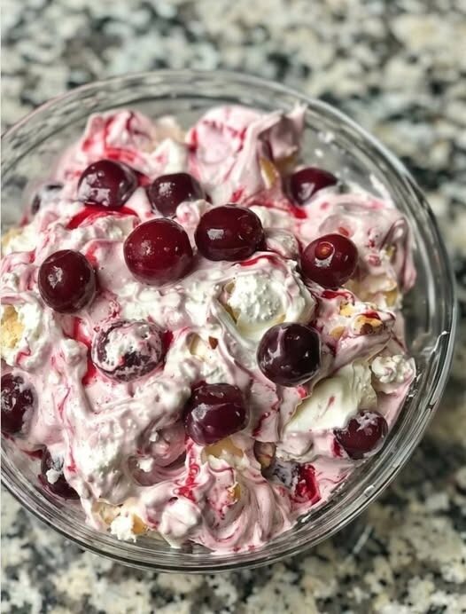 Cherry Cheesecake Fluff Salad