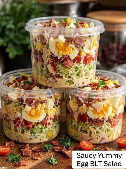 Saucy Yummy Egg BLT Salad