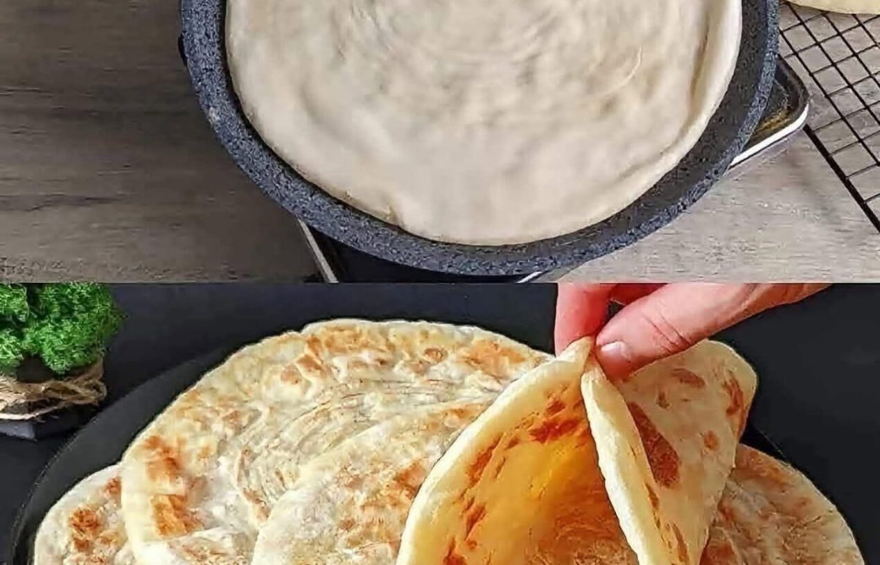 Homemade Soft and Flaky Flatbread Recipe