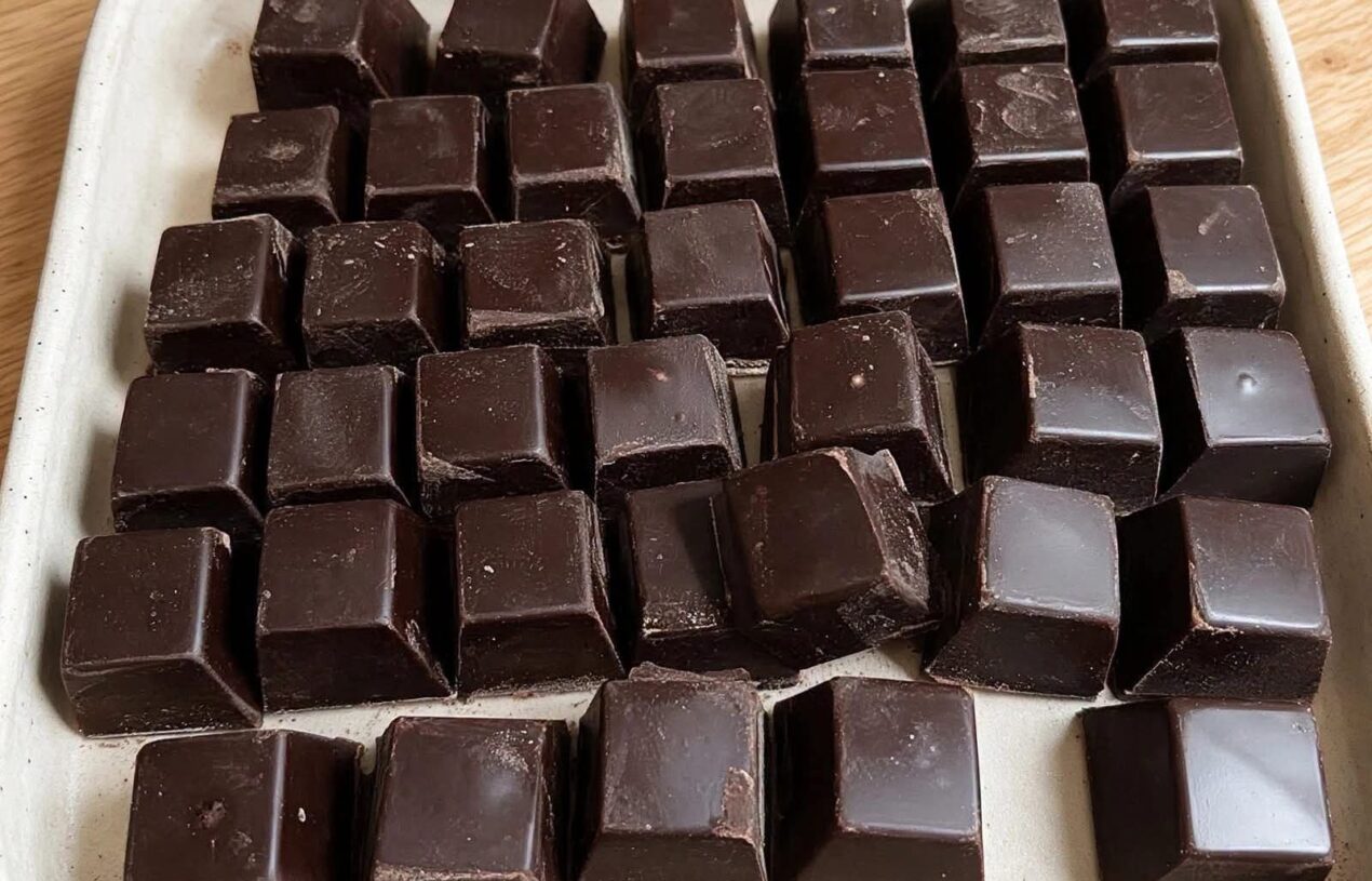 2-Ingredient Chocolate Truffle Cubes –