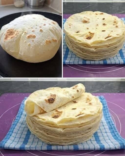 Soft Puffed Whole Wheat Flatbread