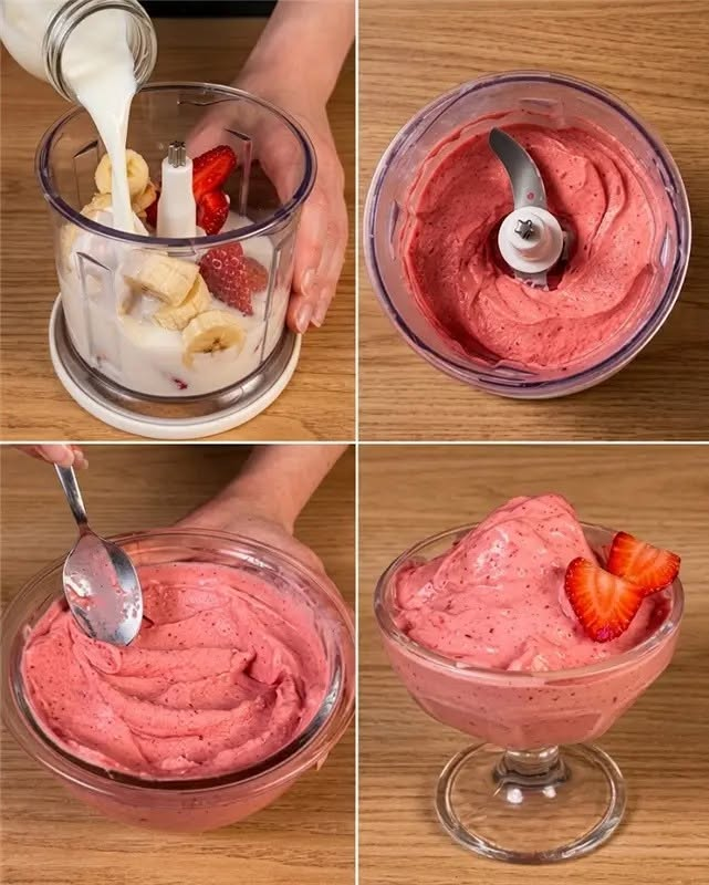  Strawberry Banana Ice Cream