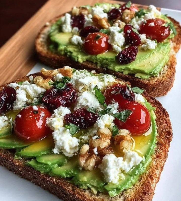 Avocado, Feta & Cranberry Toast